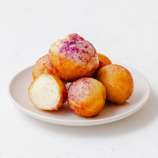 モッチモチ揚げドーナツ[紫芋塩キャラメル]